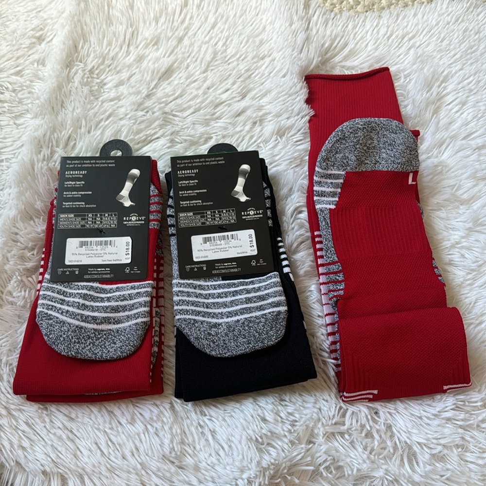 (3) Adidas Soccer Team Speed Socks - Picture 3 of 13